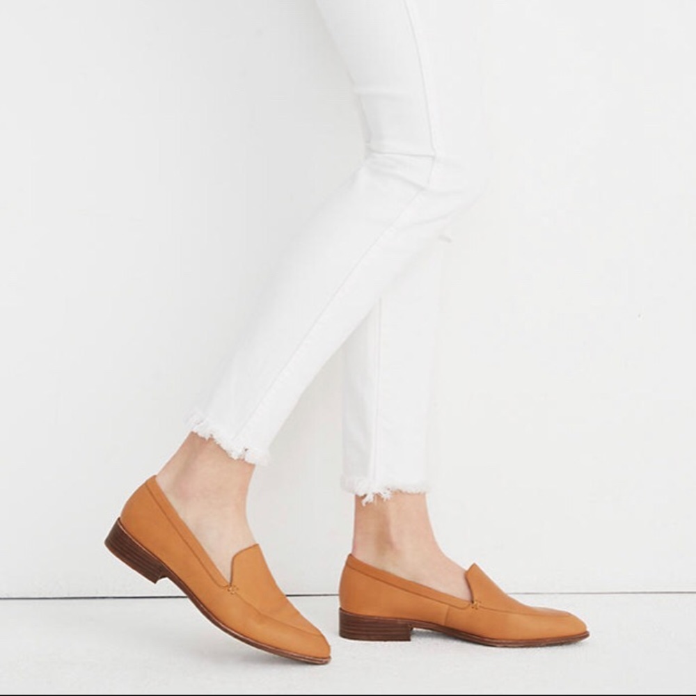 Madewell Frances Loafers in Amber Brown